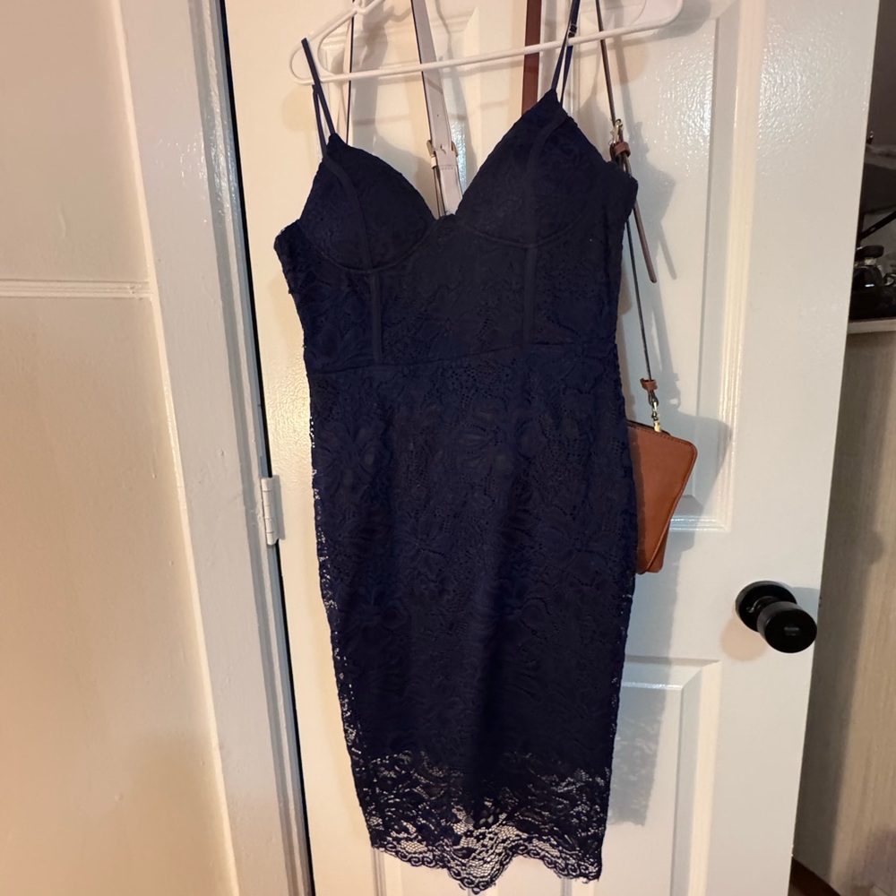 Lace, midi dress
